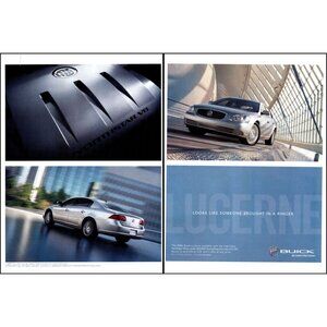 2006 Buick Lucerne Sedan Northstar V8 Engine 2 Page Vintage Print Ad Wall Art